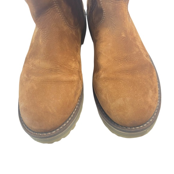 ZARA Chestnut Leather boots Girl Full faux-fur lined Size 36 - Picture 6 of 10